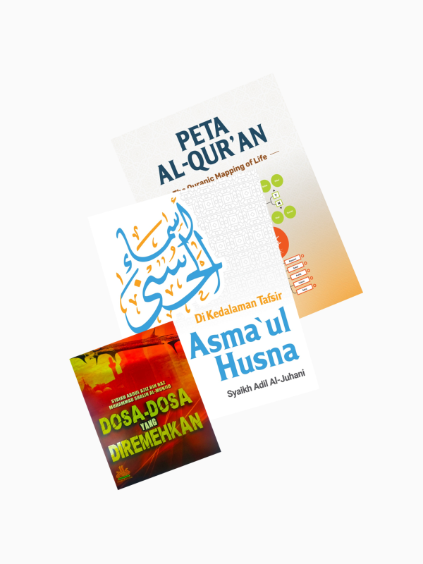 Paket Bundle Peta Al-Qur'an dan Asmaul Husna + Bonus Buku Dosa yg diremehkan (LP)